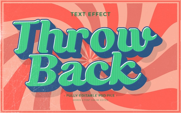 PSD retro-texteffekt