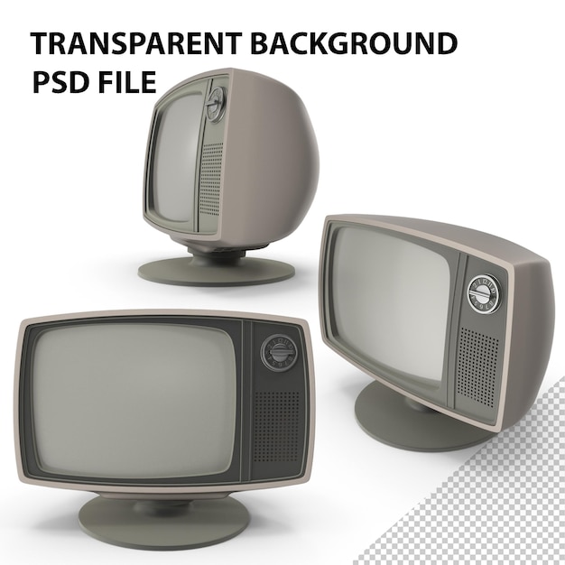 PSD retro tv png