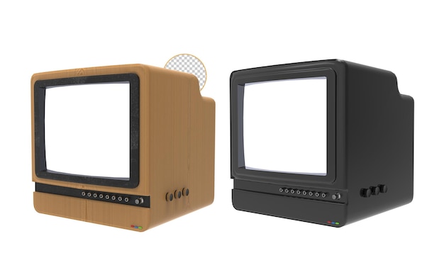 Retro-TV-Transparenzhintergrund