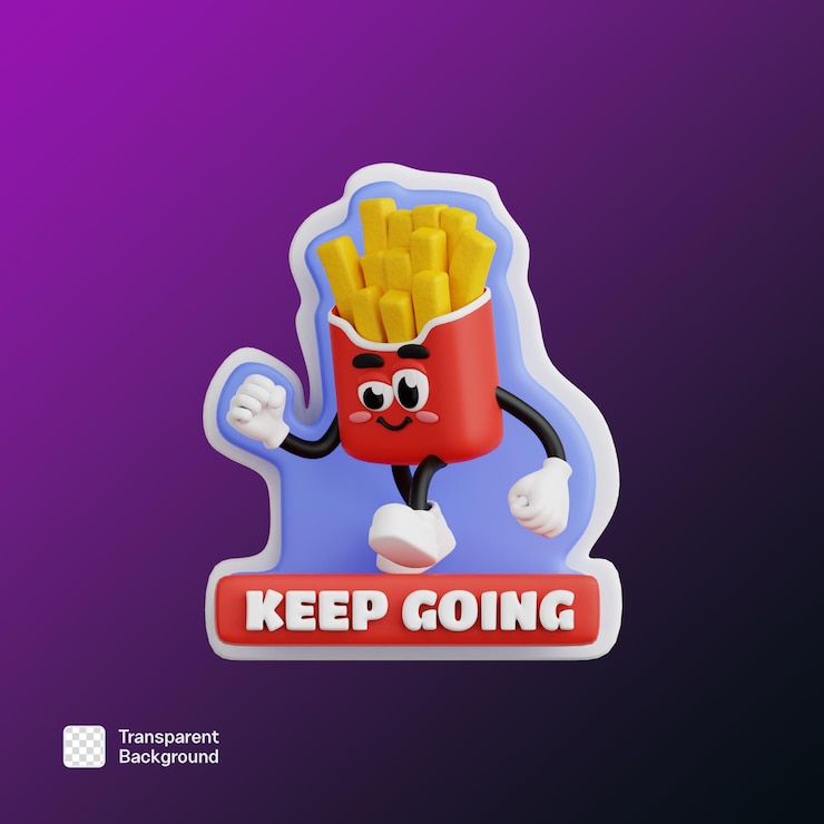 PSD retro vibe sticker 3d icon ilustración de la plantilla png