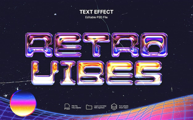 Retro Vibes Text Effect