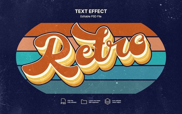 Retro Vibes-Texteffekt