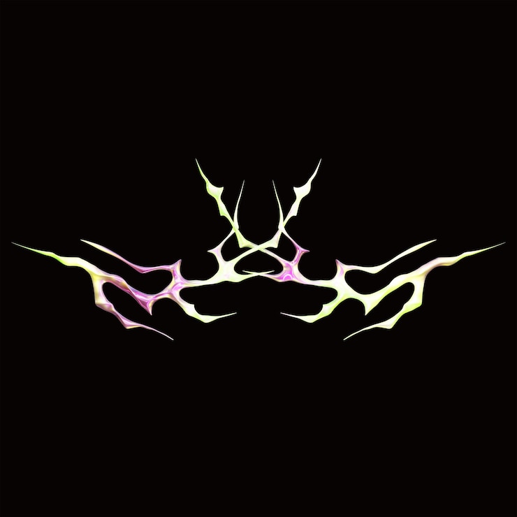 PSD retro y2k neotribal metálico