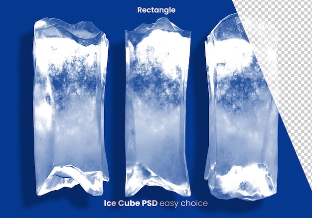 Rettangolo cubetti di ghiaccio blocco di ghiaccio bevanda fredda