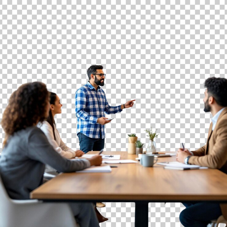 PSD reunião da equipa de negócios