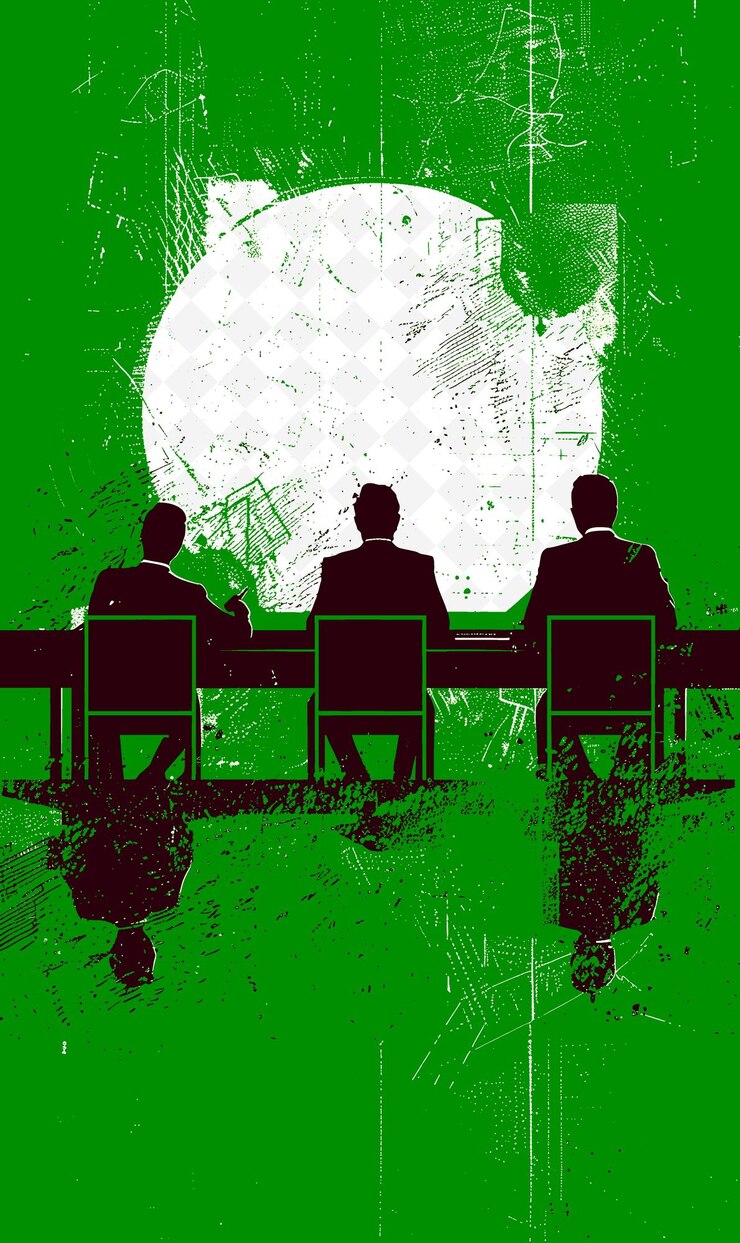 PSD reunión con un candidato presidencial y la industria de bitcoin l ilustración plana de la campaña electoral