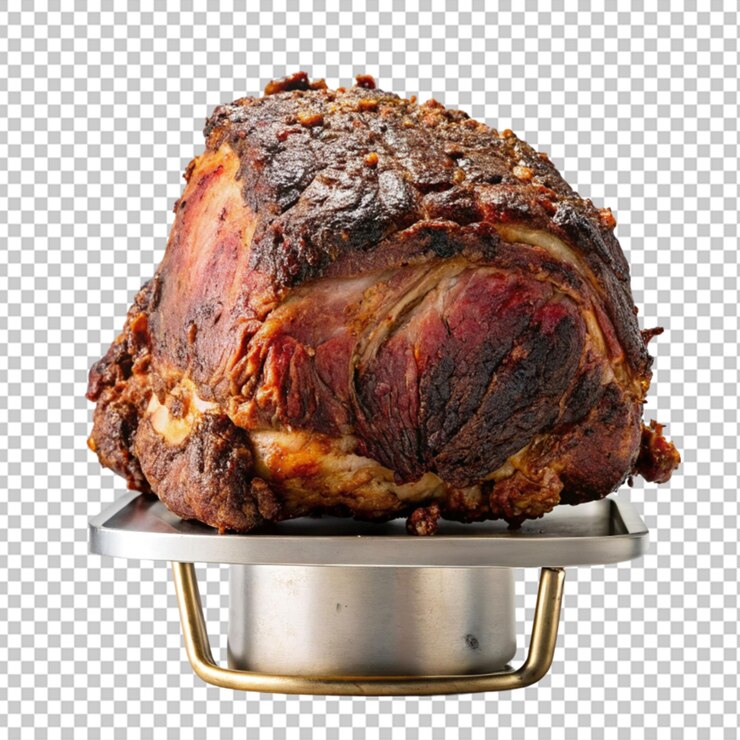 PSD reverse sear standing rib roast fundo transparente