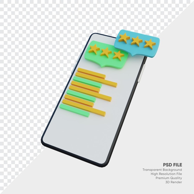 Revisar la ilustración del teléfono inteligente móvil