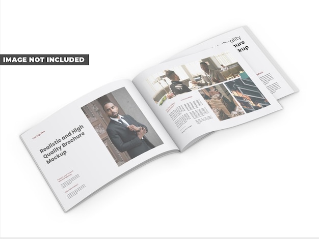 una revista está abierta a una página que dice para un hombre