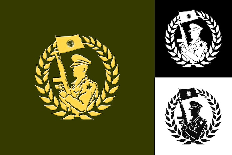 PSD revolución nacional de indonesia con un icono vintage con un diseño vectorial abstracto inspirado en la cultura