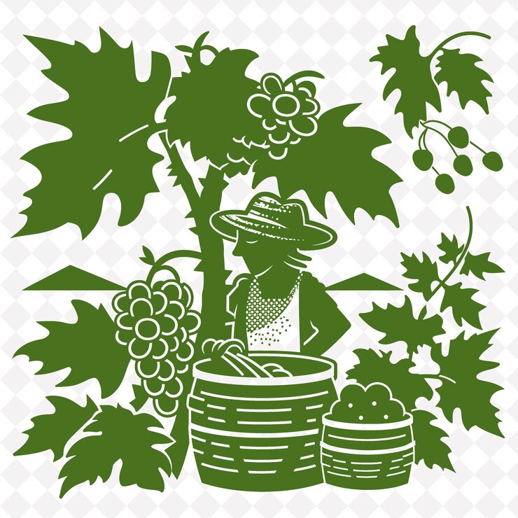 PSD la revuelta de quertaros con una insignia de viticultura que ilustra un diseño de símbolo cultural del lejano méxico