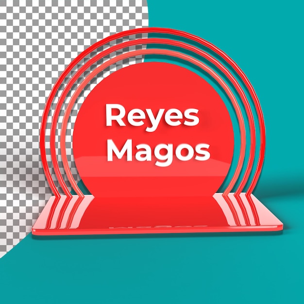 Reyes Magos Rendu 3d Fond Amovible Conception D'illustration 3d