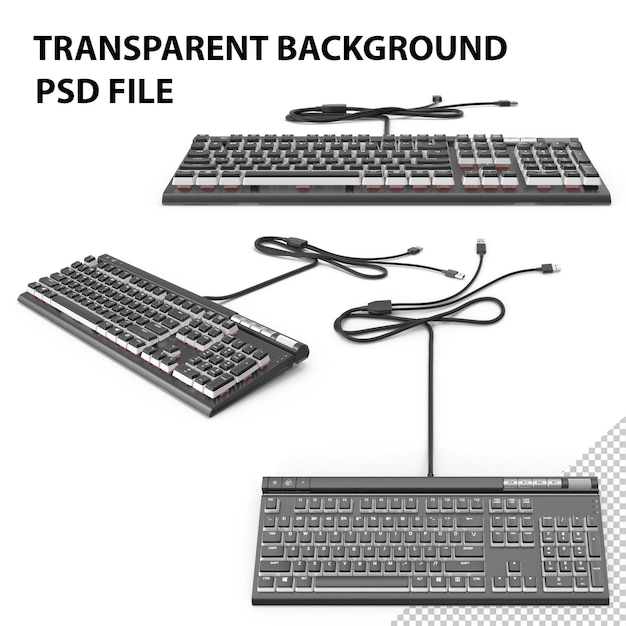 RGB-Mechanische Gaming-Tastatur PNG