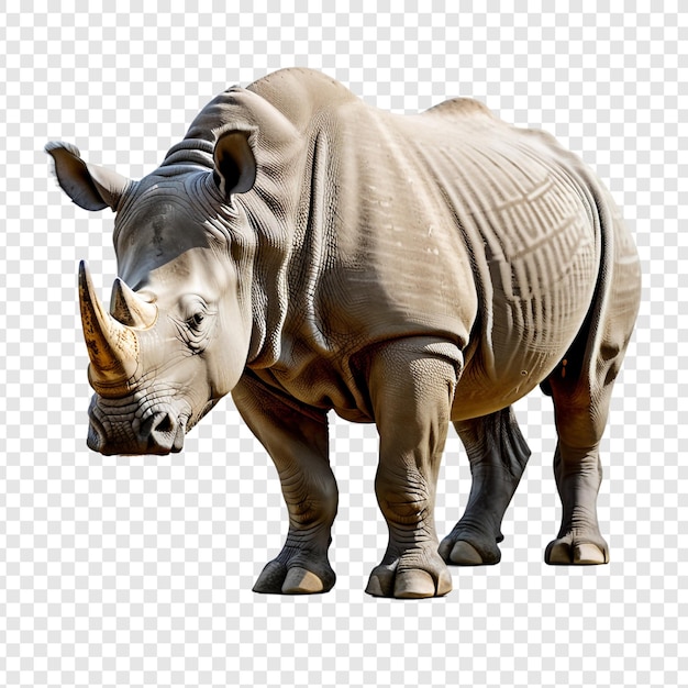 PSD rhino png isoliert auf durchsichtigem hintergrund