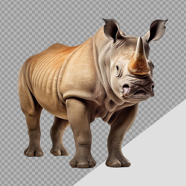 Rhinocéros Isolé Sur Fond Transparent Png