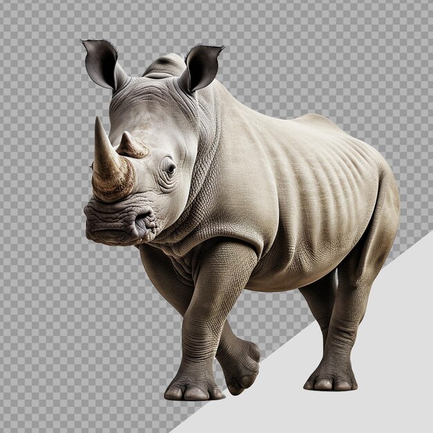 PSD rhinocéros png isolé sur un fond transparent