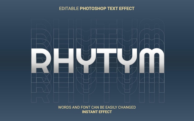 PSD rhytym-text-effekt