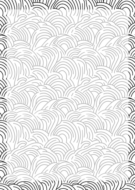Riassunto del modello di linea ondulata Border