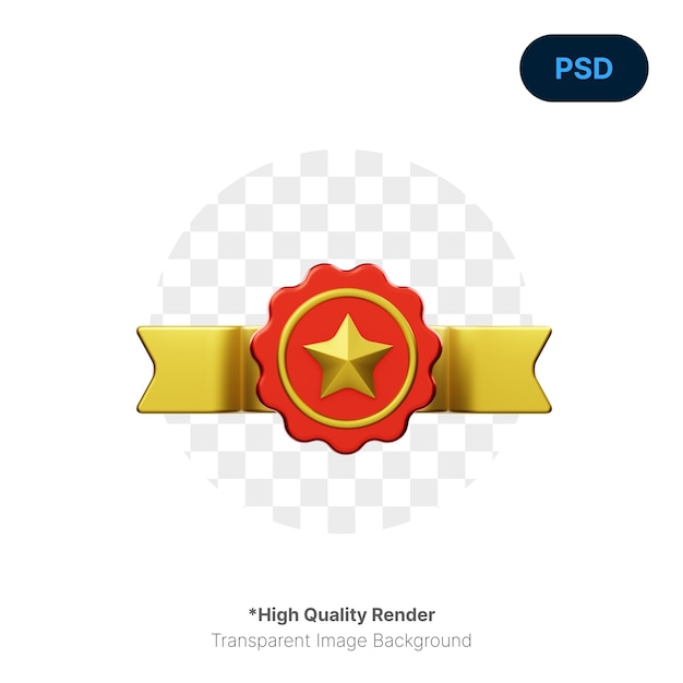 Ribbon 3D Icon Premium Psd