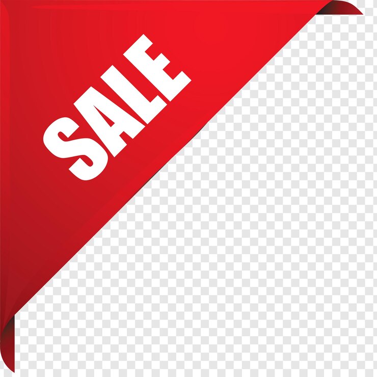 PSD ribbon rosso di vendita