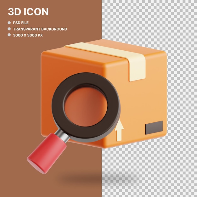 ricerca del pacchetto illustrazione grafica 3D