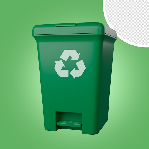 Ricicli il segno verde immondizia spazzatura