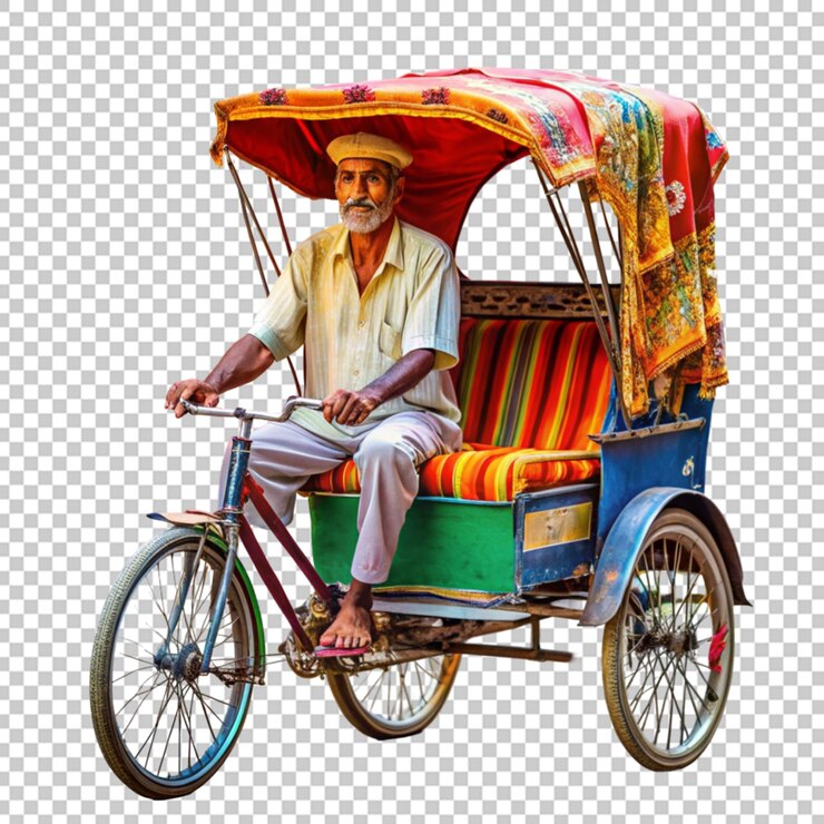 PSD el rickshaw de motocicleta
