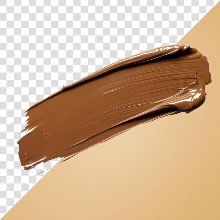 PSD un rico trazo de pintura de chocolate