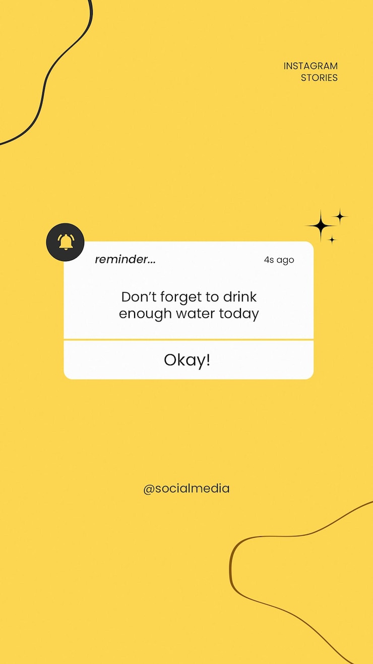 PSD ricordo di notifica instagram stories template psd design ricordo di layout dei social media