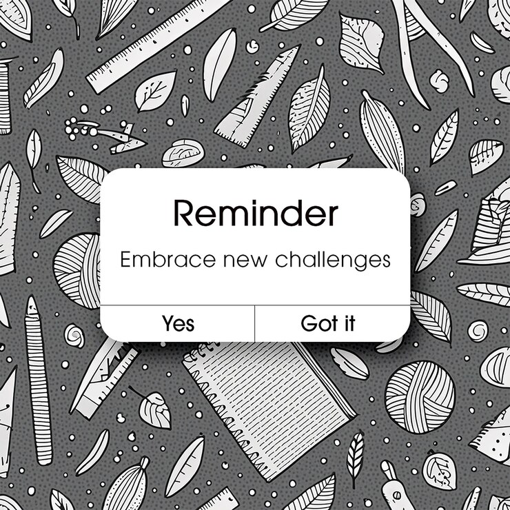 PSD ricordo psd con sfondo doodle modello di post instagram