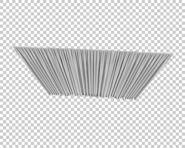 Rideaux isolés sur fond transparent illustration du rendu 3d