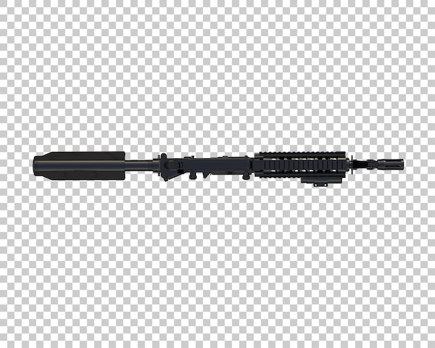 Riffle aislado en el fondo ilustración de renderización 3D