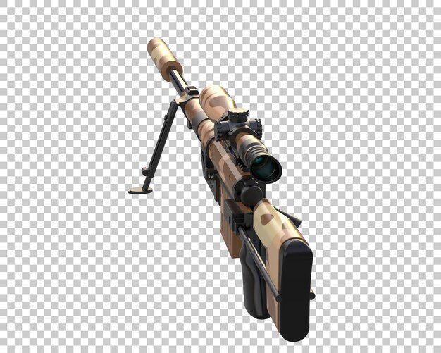 Riffle aislado en el fondo ilustración de renderización 3D