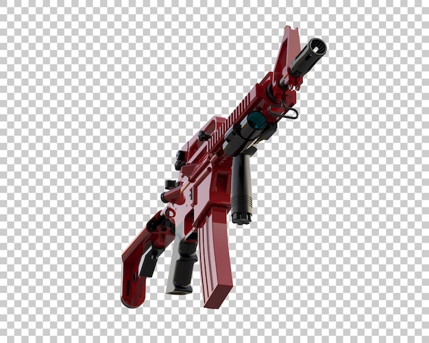 Riffle aislado en el fondo ilustración de renderización 3D