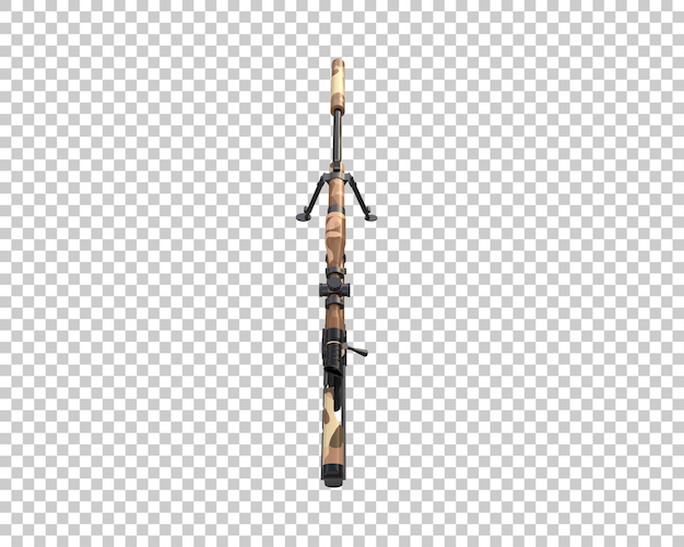 Riffle aislado en el fondo ilustración de renderización 3D
