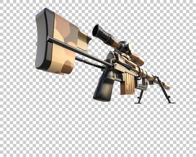 Riffle aislado en el fondo ilustración de renderización 3D