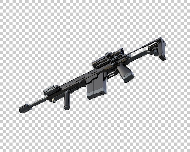 Riffle aislado en el fondo ilustración de renderización 3D