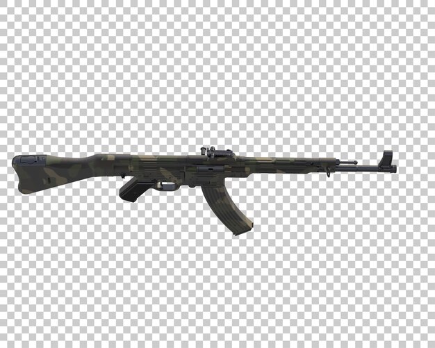 Riffle aislado en el fondo ilustración de renderización 3D