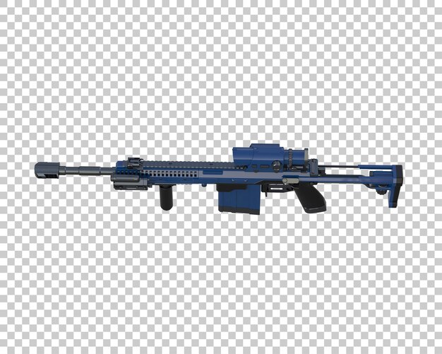 Riffle aislado en el fondo ilustración de renderización 3D
