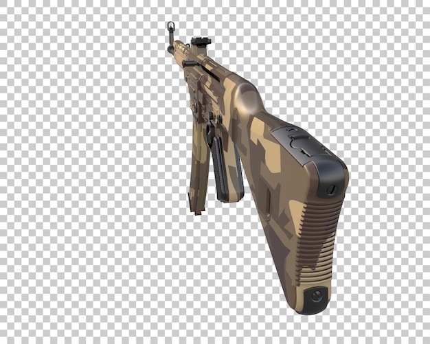 Riffle aislado en el fondo ilustración de renderización 3D