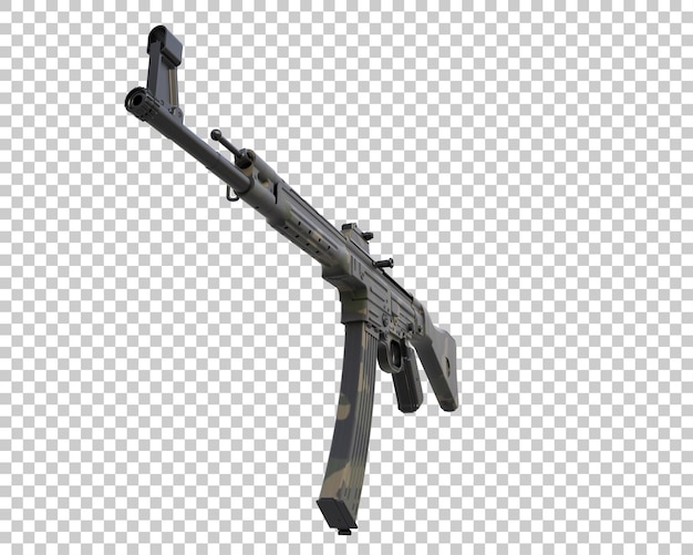 Riffle aislado en el fondo ilustración de renderización 3D