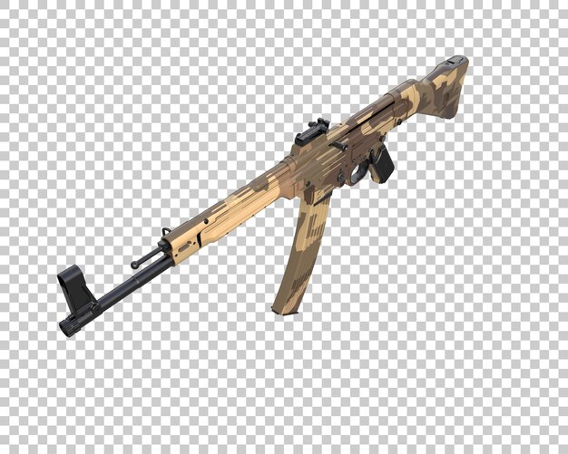 Riffle aislado en el fondo ilustración de renderización 3D