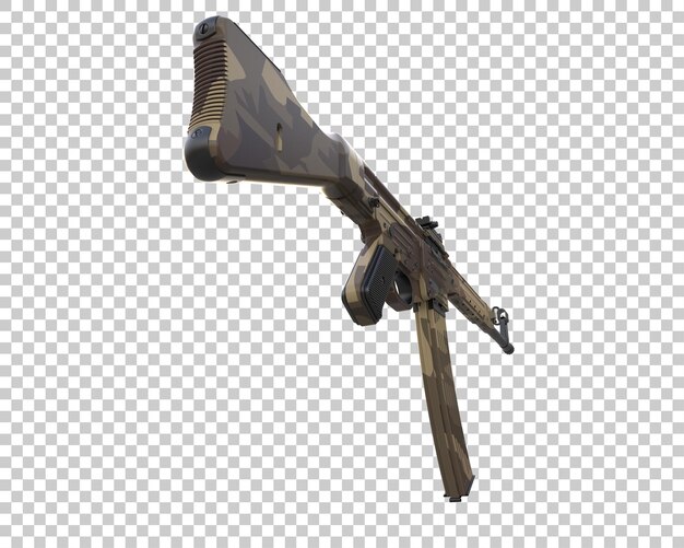 Riffle aislado en el fondo ilustración de renderización 3D
