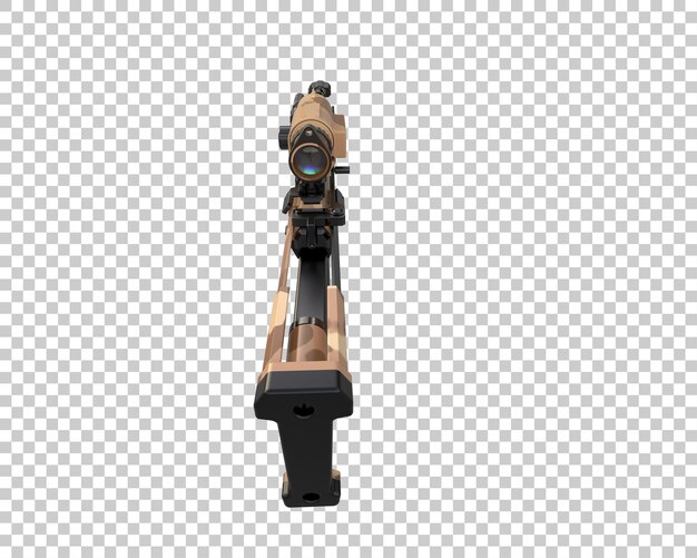 Riffle aislado en el fondo ilustración de renderización 3D