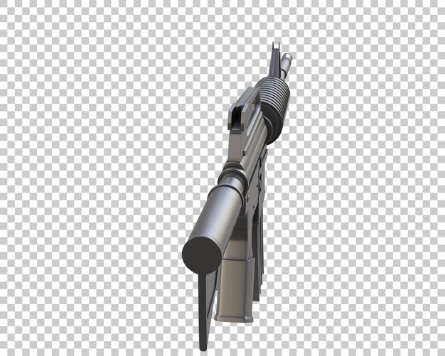 Riffle aislado en el fondo ilustración de renderización 3D