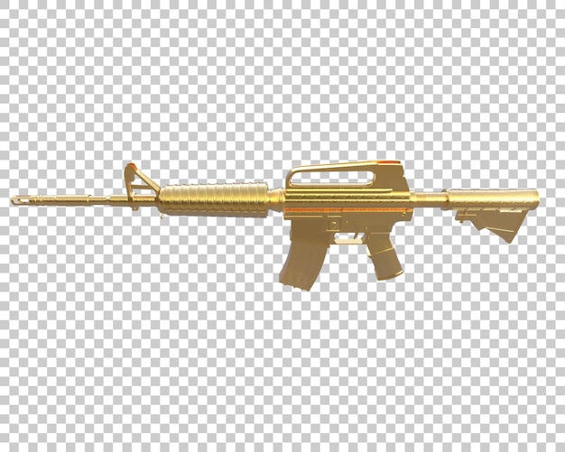 Riffle aislado en el fondo ilustración de renderización 3D