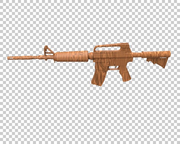 Riffle aislado en el fondo ilustración de renderización 3D