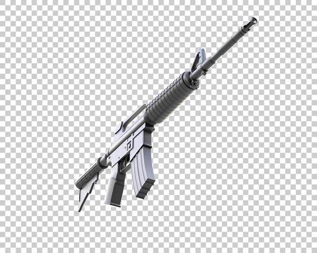 Riffle aislado en el fondo ilustración de renderización 3D