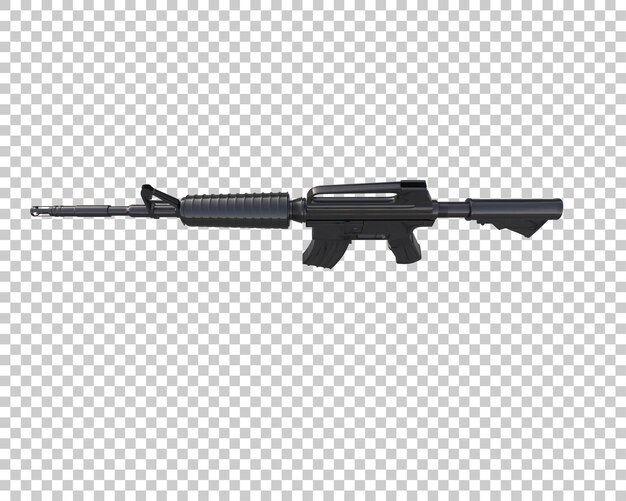 Riffle aislado en el fondo ilustración de renderización 3D