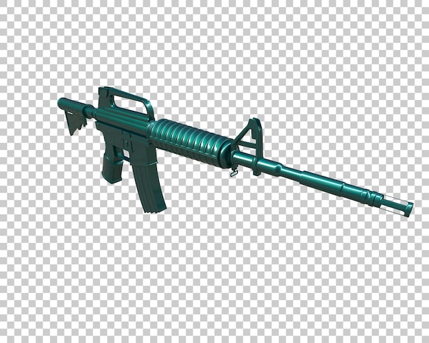 Riffle aislado en el fondo ilustración de renderización 3D